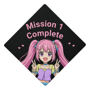 Anime Inspired Graduation Cap Topper – Cute Custom