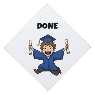 Anime-Inspired Graduation Cap   Unique Custom