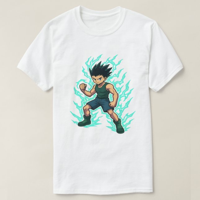 Anime-Inspired Original Character – Shonen Style T-Shirt (Design Front)