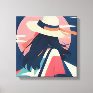 Anime Inspired Series 2 Sunlit Wanderer Canvas Print