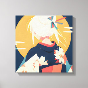 Anime Inspired Series 3 Golden Reverie Canvas Print