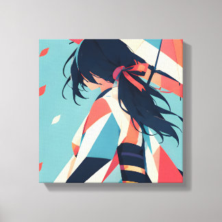 Anime Inspired Series 8 Under the Parasol Canvas Print
