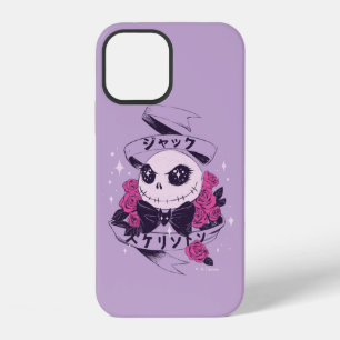 Anime Jack Skellington & Roses Illustration iPhone 12 Case