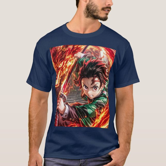Anime jepang tanjiro  T-Shirt (Front)