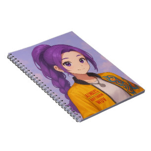 Anime K-Pop Idol Group   Original Manga-Style Pop  Notebook