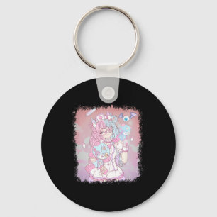 Anime Kawaii Girl Aesthetic Pastel Soft Waifu Japa Keychain