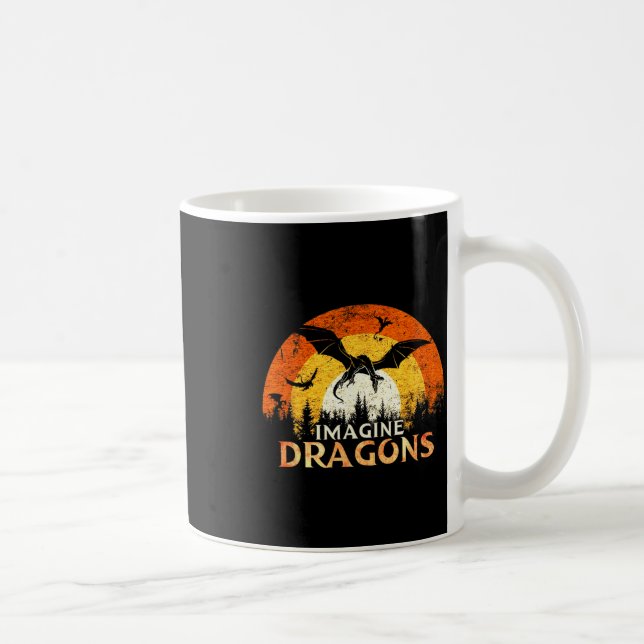 Anime Kawaii Mythical Fantasy Dragons Imagine Vint Coffee Mug (Right)