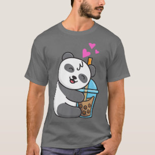 Anime Kawaii Panda Boba Bubble Tea Women Men n Boy T-Shirt