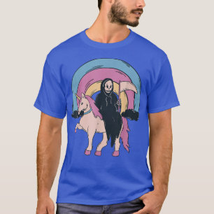 Anime Kawaii Pastel Goth Cute Creepy Unicorn Grim T-Shirt