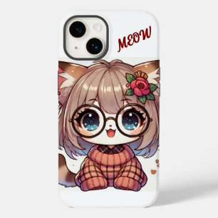 Anime Kitty Goggles/Anime Cat Style/iPhone 14 case