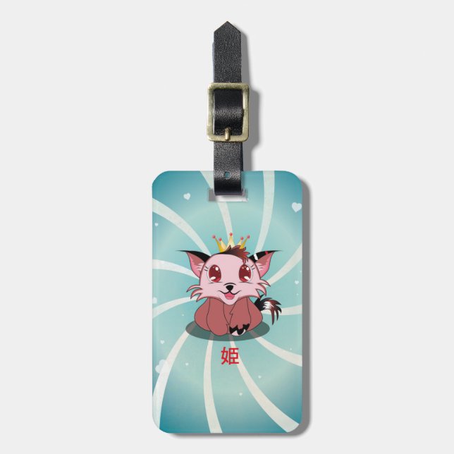 Anime Kitty - Hime, Luggage Tag (Front Vertical)