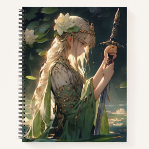 Anime Lady of Lake Notebook