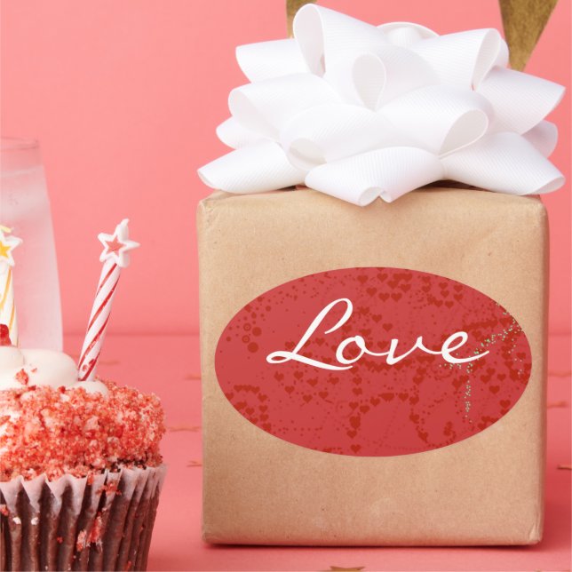 Anime Love- Personalize - Oval Sticker (Party)