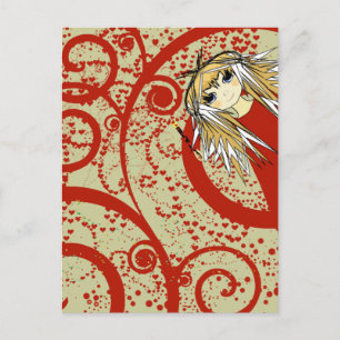 Anime Love- Personalize Postcard