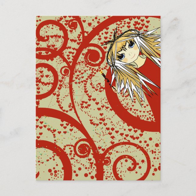 Anime Love- Personalize Postcard (Front)