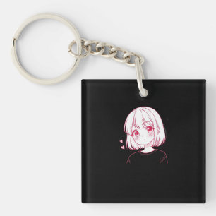 "Anime Love Vibes" Keychain
