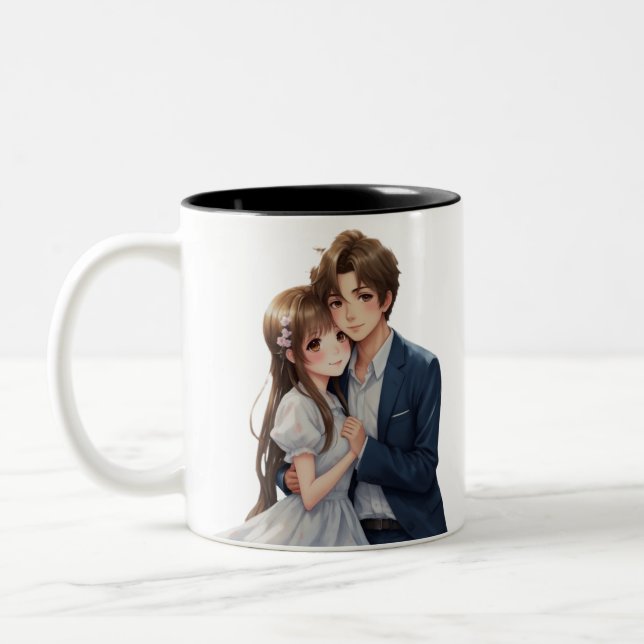 Anime Lovebirds Mug (Gauche)