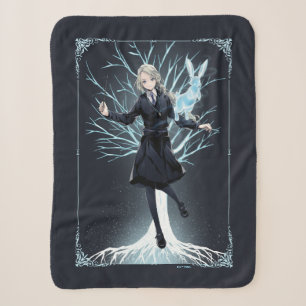 Anime Luna Lovegood's Rabbit Patronus Sherpa Blanket