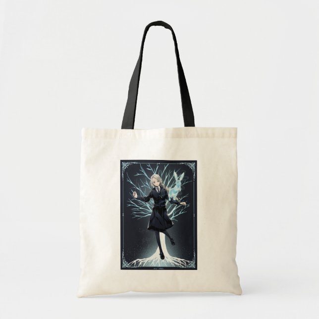 Anime Luna Lovegood's Rabbit Patronus Tote Bag (Front)