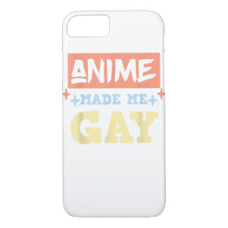 Anime Made Me Gay Funny Anime Meme LBGTQ Gay Pride Case-Mate iPhone Case