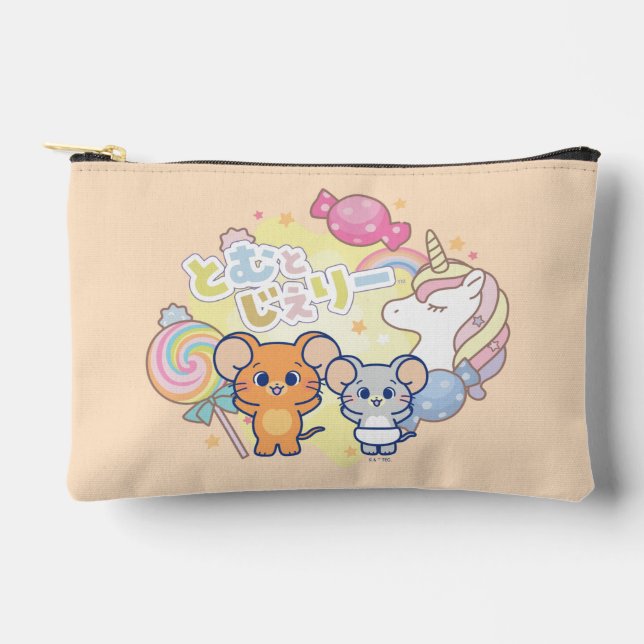 Anime Magical Candyland with Jerry and Tuffy Accessory Pouch (Front)