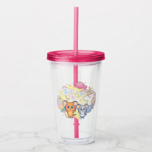 Anime Magical Candyland with Jerry and Tuffy Acrylic Tumbler