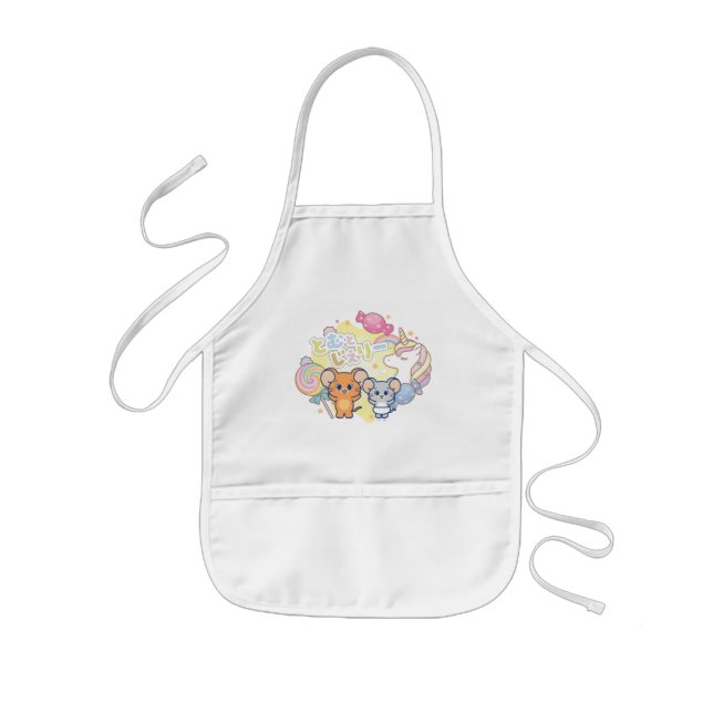 Anime Magical Candyland with Jerry and Tuffy Kids Apron (Front)