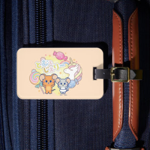 Anime Magical Candyland with Jerry and Tuffy Luggage Tag
