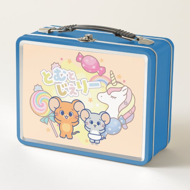 Anime Magical Candyland with Jerry and Tuffy Metal Lunch Box (Front)