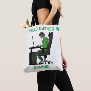 Anime Manga Computer PC Gamer Boy Tote Bag