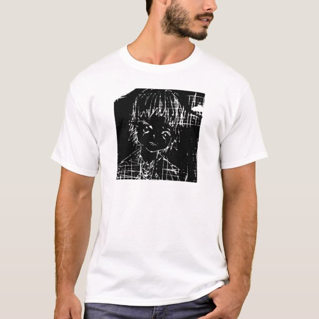 anime manga everyday black project T-Shirt (Front)