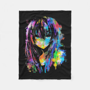 Anime Manga Graphic Colourful Art Anime  Fleece Blanket