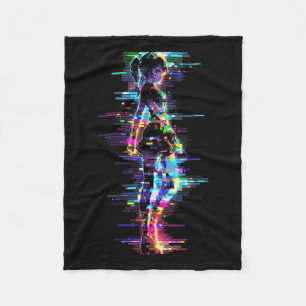 Anime Manga Graphic Colourful Artwork Anime Fleece Blanket