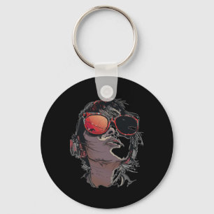Anime Manga Graphic Sunglasses Art Anime Keychain