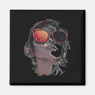 Anime Manga Graphic Sunglasses Art Anime Magnet