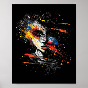 Anime Manga Motif Abstract Art Anime  Poster