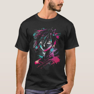 Anime Manga Motif Abstract Illustration Anime  T-Shirt