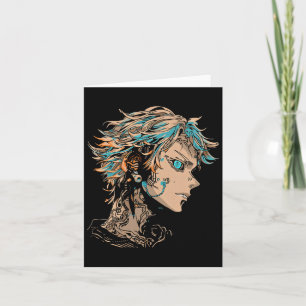 Anime Manga Motif Blue-eyes Illustration Anime  Card