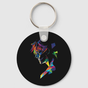 Anime Manga Motif Colourful Artwork Anime Keychain
