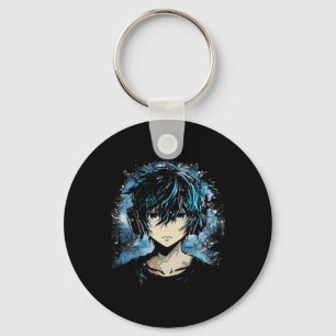 Anime Manga Motif Headphone Artwork Anime  Keychain