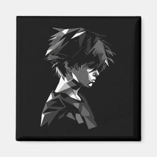 Anime Manga Motif Polygon Artwork Anime  Magnet