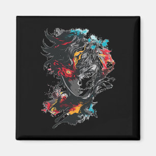 Anime Manga Motif Tattoo Art Anime Magnet