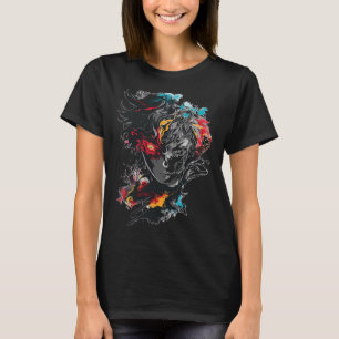Anime Manga Motif Tattoo Art Anime  T-Shirt