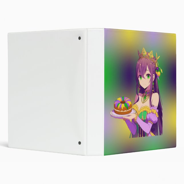 Anime Mardi Gras King cake Binder (Background)
