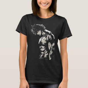 Anime Men Character Bicep Workout Motivational  T-Shirt