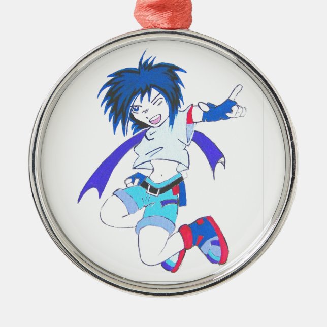 Anime Metal Ornament (Front)