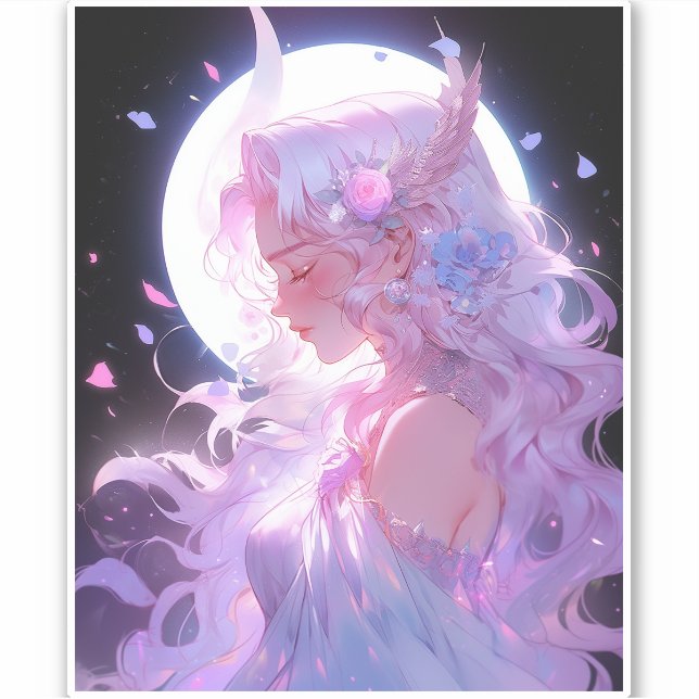 Anime Moon Princess Fantasy Art (Front)