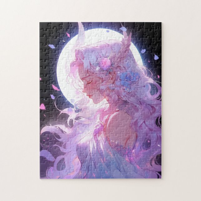 Anime Moon Princess Fantasy Art Jigsaw Puzzle (Vertical)