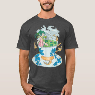 Anime Nature Fairy Tea-Lover Cute Kawaii Fish Fant T-Shirt