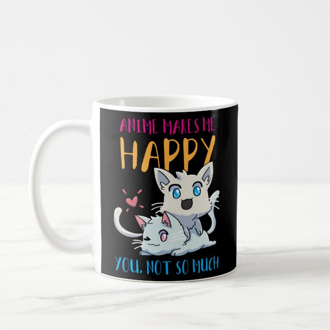 Anime Neko Cat Coffee Mug (Left)